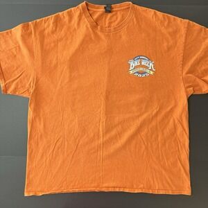 Bike Week 2025 Daytona Beach Tshirt Size 2XL 84th Annual Grunge Biker Orange